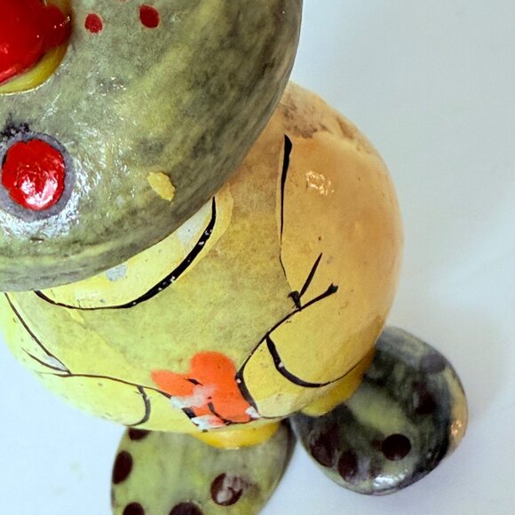 Praying Pet Rock Kitsch Art Stone Figurine VTG Funky 70s Home Office Cartoonish - Picture 9 of 13